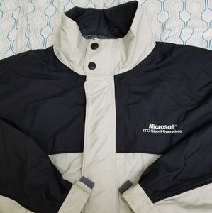 Vintage Microsoft Employee Rain Jacket Coat 3XL